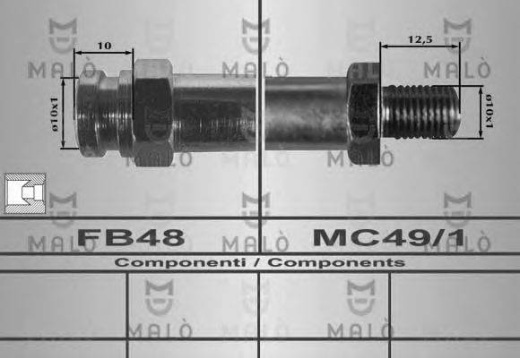 MALO 80396 Гальмівний шланг