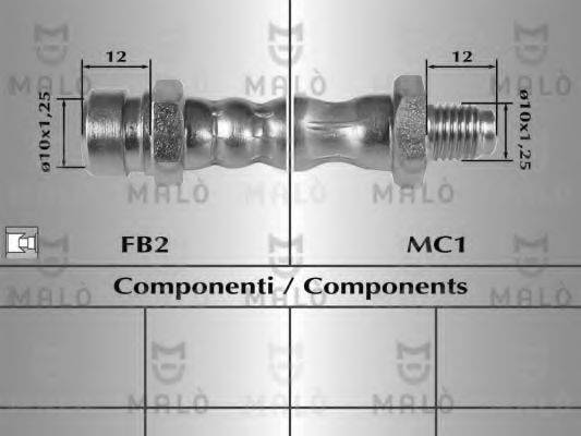 MALO 8044 Гальмівний шланг