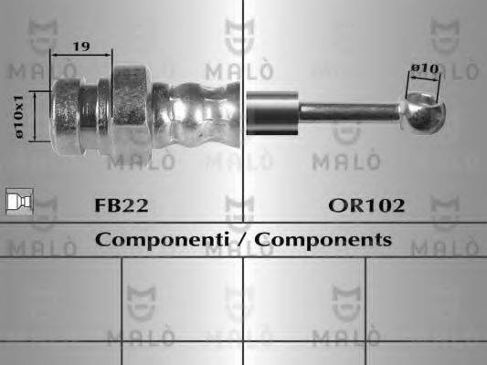 MALO 80514 Гальмівний шланг