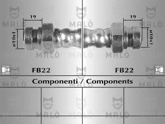 MALO 80569 Гальмівний шланг