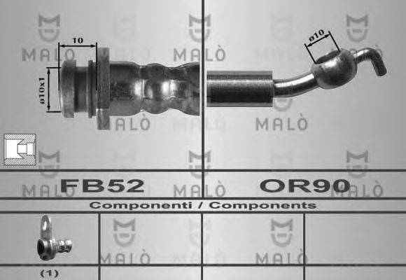 MALO 80603 Гальмівний шланг