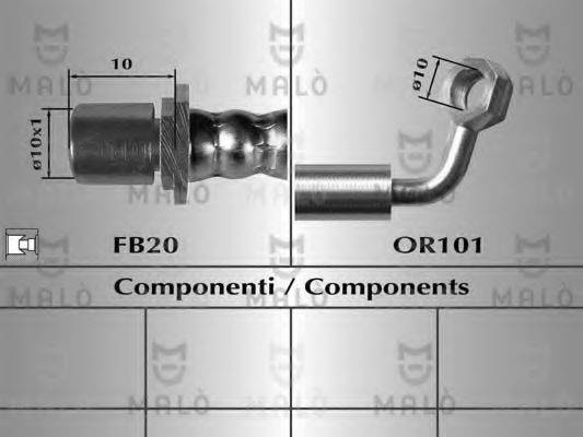 MALO 80613 Гальмівний шланг
