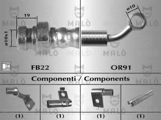 MALO 80630 Гальмівний шланг