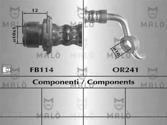 MALO 80652 Гальмівний шланг