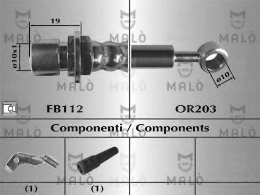 MALO 80659 Гальмівний шланг