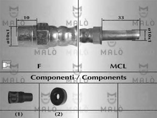 MALO 80716 Гальмівний шланг