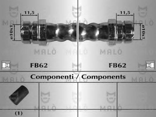MALO 80724 Гальмівний шланг