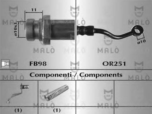MALO 80906 Гальмівний шланг
