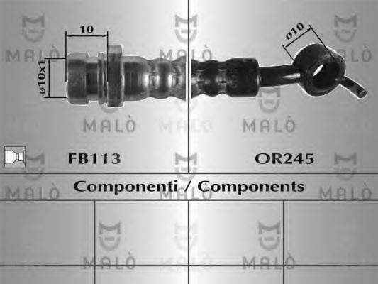 MALO 80915 Гальмівний шланг