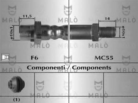 MALO 81030 Гальмівний шланг