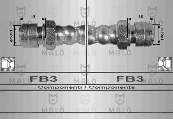 MALO 8238 Гальмівний шланг