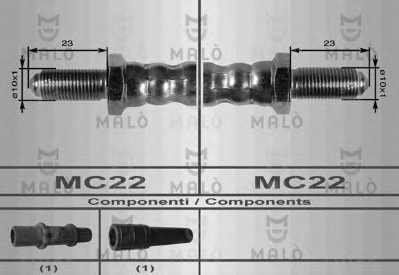 MALO 8376 Гальмівний шланг