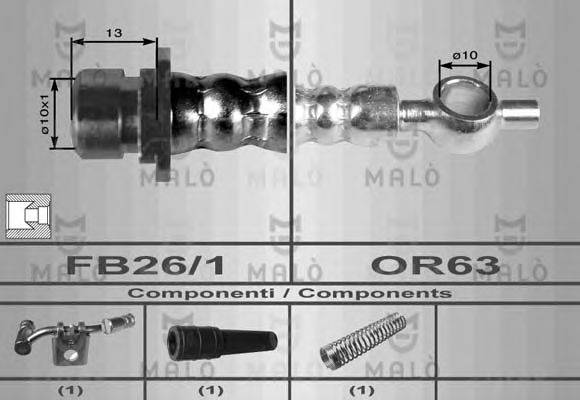 MALO 8948 Гальмівний шланг