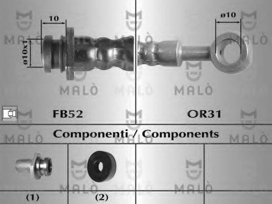 MALO 8950 Гальмівний шланг
