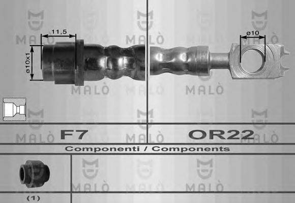 MALO 8966 Гальмівний шланг