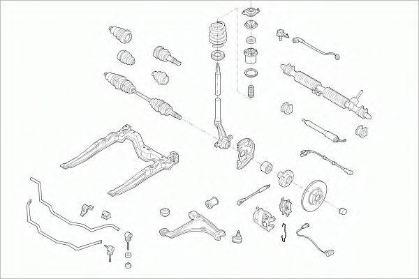 SACHS OPELASTRAFS014 Рульове управління; Підвіска колеса