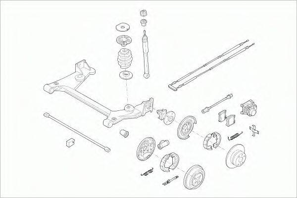 SACHS OPELASTRARS012 Рульове управління; Підвіска колеса