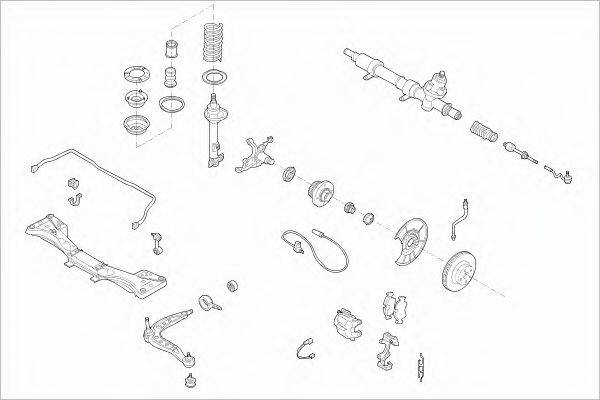 SACHS BMW3FS003 Рульове управління; Підвіска колеса