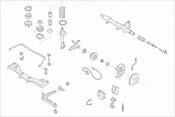 SACHS BMW3FS005 Рульове управління; Підвіска колеса