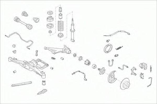 SACHS BMW5TOURS001 Рульове управління; Підвіска колеса