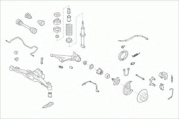 SACHS BMW5TOURS003 Рульове управління; Підвіска колеса