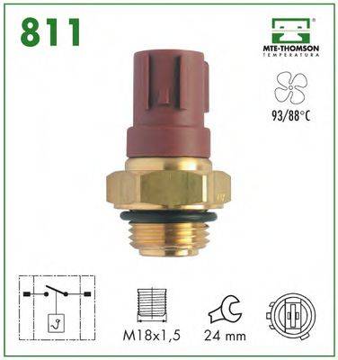 MTE-THOMSON 811 Термивимикач, вентилятор радіатора