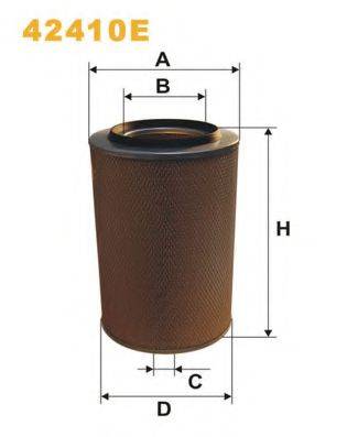 WIX FILTERS 42410E Повітряний фільтр