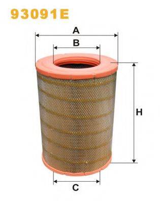 WIX FILTERS 93091E Повітряний фільтр