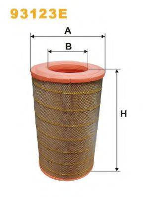 WIX FILTERS 93123E Повітряний фільтр