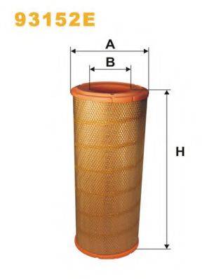 WIX FILTERS 93152E Повітряний фільтр