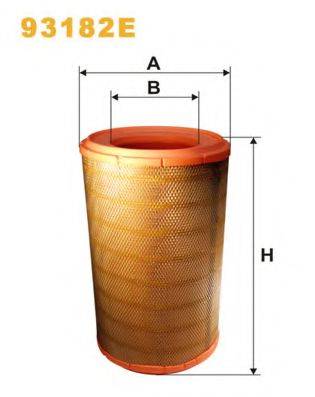 WIX FILTERS 93182E Повітряний фільтр