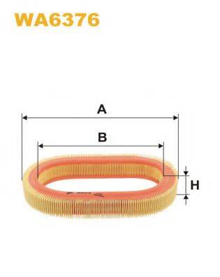 WIX FILTERS WA6376 Повітряний фільтр