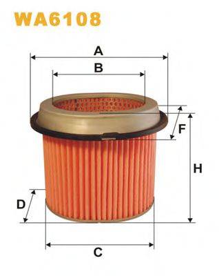 WIX FILTERS WA6108 Повітряний фільтр