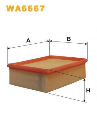 WIX FILTERS WA6667 Повітряний фільтр
