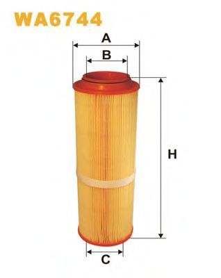 WIX FILTERS WA6744 Повітряний фільтр