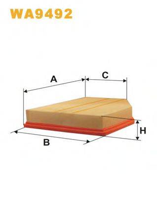 WIX FILTERS WA9492 Повітряний фільтр