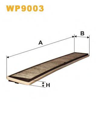 WIX FILTERS WP9003 Фільтр, повітря у внутрішньому просторі