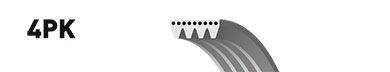 GATES 4PK1455ES Полікліновий ремінь