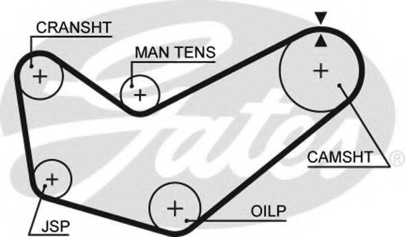 GATES 5218 Ремінь ГРМ