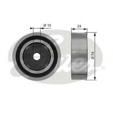 GATES T36009 Паразитний / провідний ролик, полікліновий ремінь