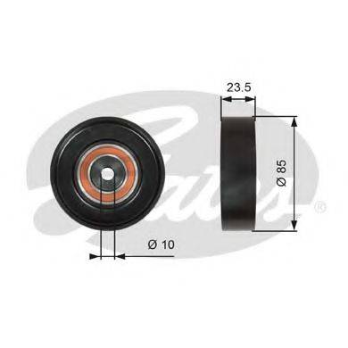 GATES T36274 Паразитний / провідний ролик, полікліновий ремінь
