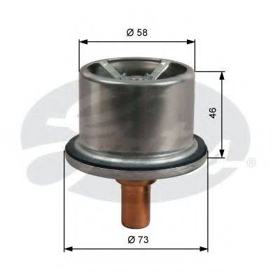 GATES TH51287G1 Термостат, охолоджуюча рідина