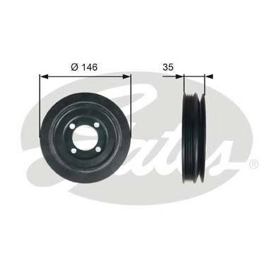 GATES TVD1115 Ремінний шків, колінчастий вал