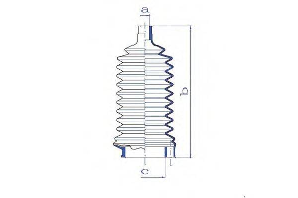 DA SILVA K5103 Пильовик, рульове управління