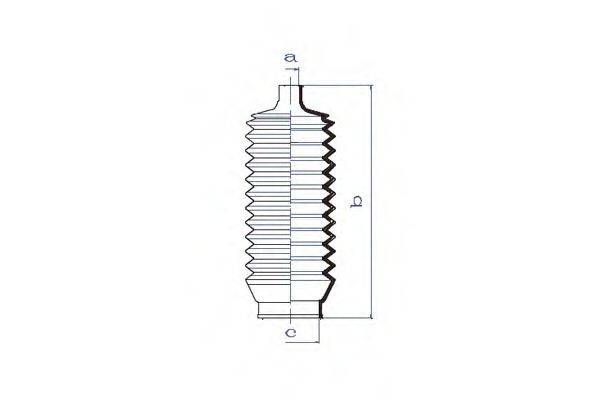 DA SILVA K5174 Пильовик, рульове управління