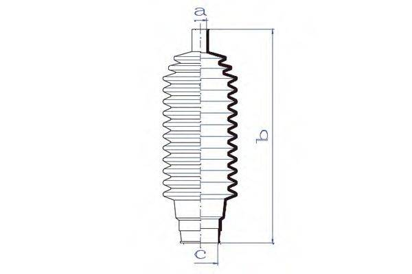 DA SILVA K5213 Пильовик, рульове управління