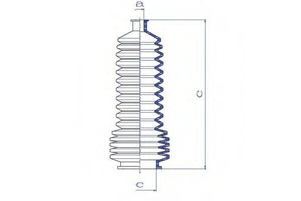 DA SILVA K5266 Пильовик, рульове управління