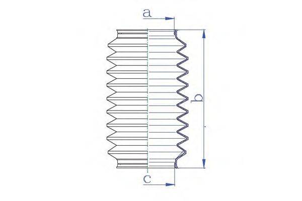 DA SILVA K5463 Пильовик, рульове управління