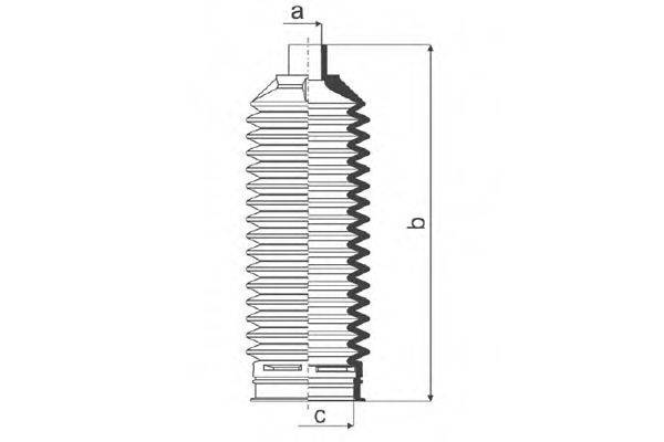 DA SILVA K5555 Пильовик, рульове управління