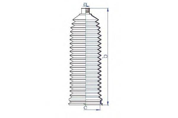 DA SILVA K5579 Пильовик, рульове управління